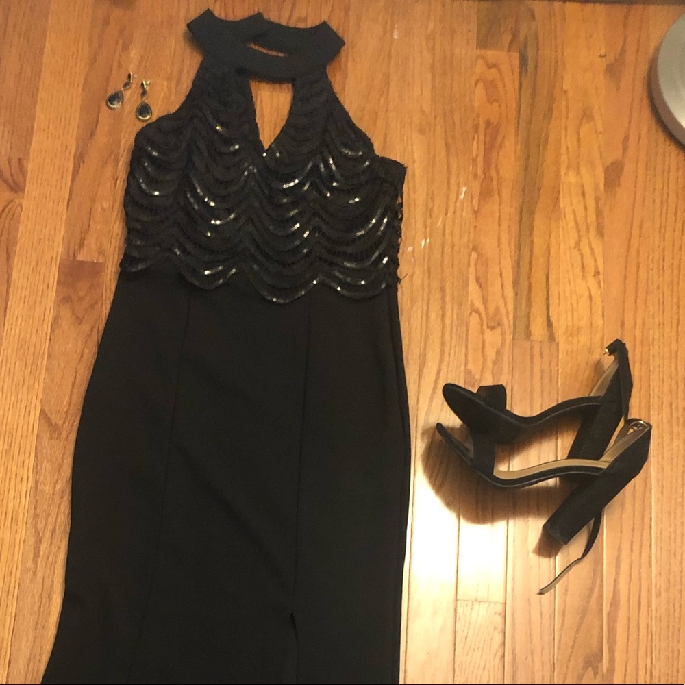 Black formal dress